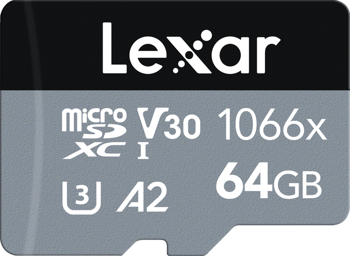 Karta pamięci Lexar High-Performance 1066x microSDXC 64GB Class 10 UHS-I A2 V30 U3 (LMS1066064G-BNANG) - obraz 1