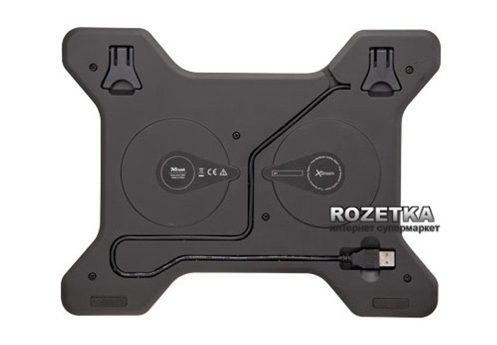 Podstawka chłodząca do laptopa Trust Notebook Cooling Stand Xstream Breeze (TR17805) Czarna - obraz 3
