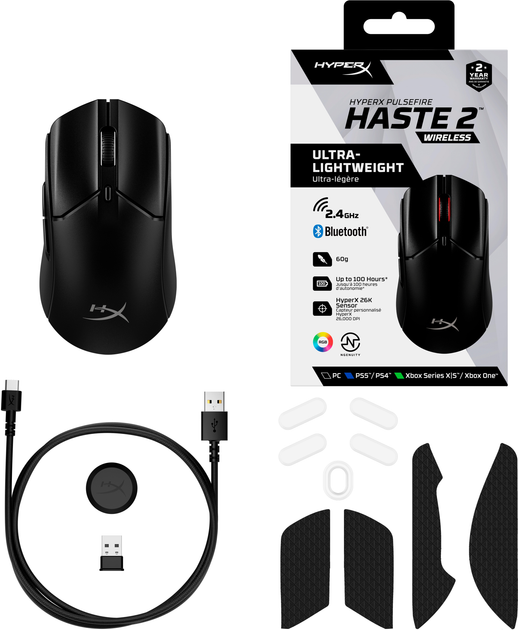 Миша HyperX Pulsefire Haste 2 Wireless Black (6N0B0AA) - зображення 15