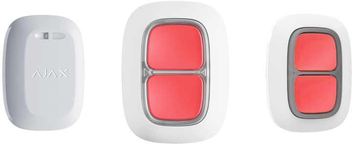 Bezprzewodowy przycisk alarmowy Ajax DoubleButton, biały (000020949) - obraz 1