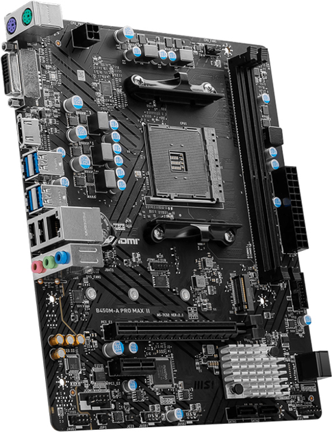 Płyta główna MSI B450M-A Pro Max II (sAM4, AMD B450, PCI-Ex16) - obraz 3