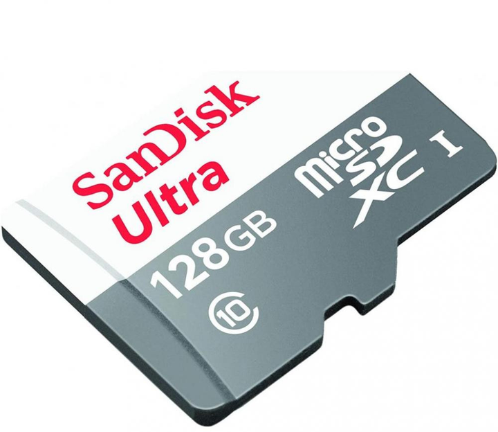 Карта памяти SanDisk microSDXC Ultra 128Gb Class 10 UHS-1 A1 + SD адаптер (SDSQUNR-128G-GN3MA) - изображение 2