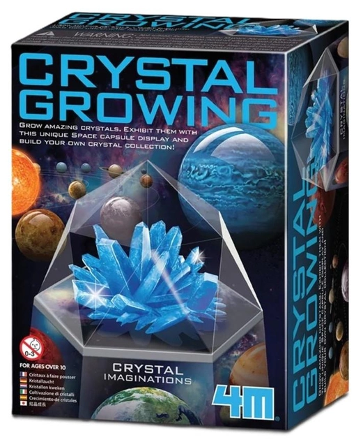 Zestaw do eksperymentów naukowych 4M Crystal Growing Blue (4893156039309) - obraz 1