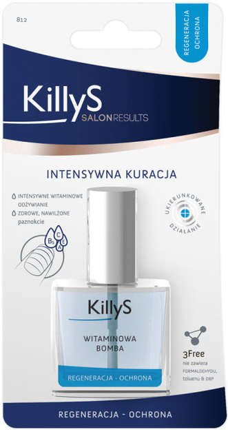 Odżywka witaminowa KillyS Salon Results Vitamin Booster do osłabionych i łamiących się paznokci 10 ml (3031449638124) - obraz 1