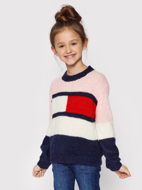 Sweter dziecięcy Tommy Hilfiger KG0KG05662-YBR 172 cm Biały (8720114554856) - obraz 1