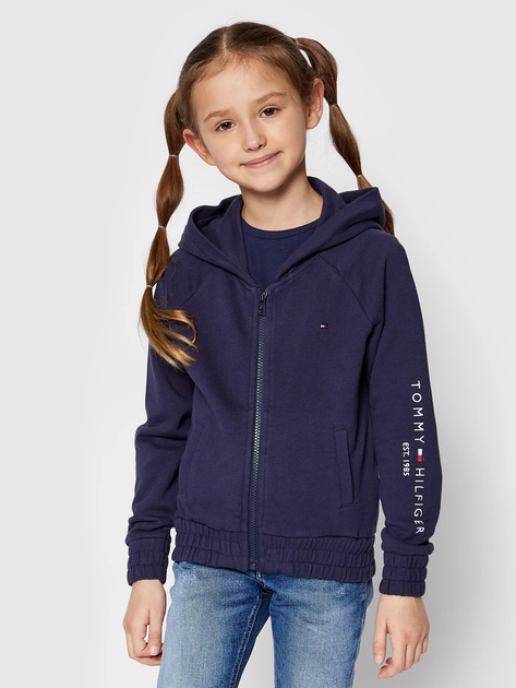 Bluza dziecięca Tommy Hilfiger dla dziewczynki KG0KG05675-C87 152 cm Ciemnoniebieska (8720113105929) - obraz 1