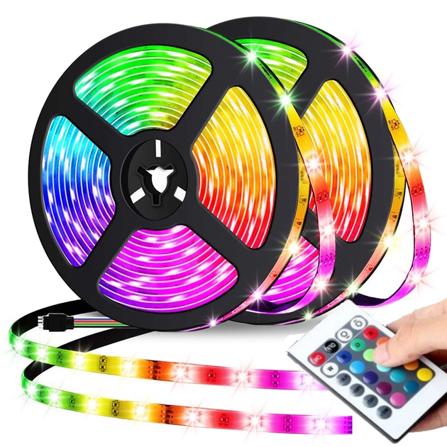 Светодиодная RGB Led лента SMD 3528 на самоклеющейся основе 12v с ...