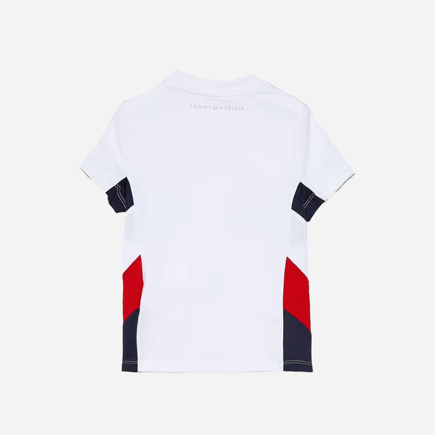 Koszulka dziecięca dla chłopca Tommy Hilfiger KB0KB06239-YBR 104 cm Biała (8720112734939) - obraz 2