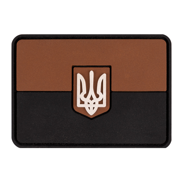 ПВХ патч "Флаг" коричневый - Brand Element - изображение 1