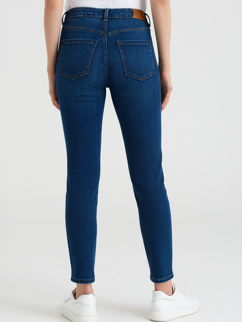 Jeansy damskie Slim Fit Greenpoint SPJ451W2235J00 34 Niebieskie (5903245333696) - obraz 2
