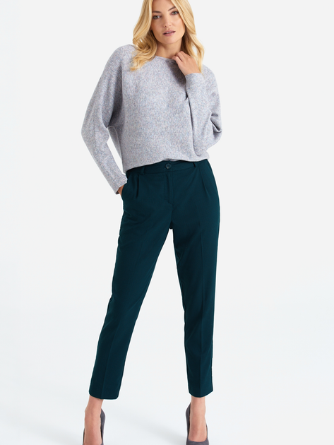 Spodnie regular fit damskie Greenpoint SPO402W22CHE04 34 Niebieskie (5903245339766) - obraz 4