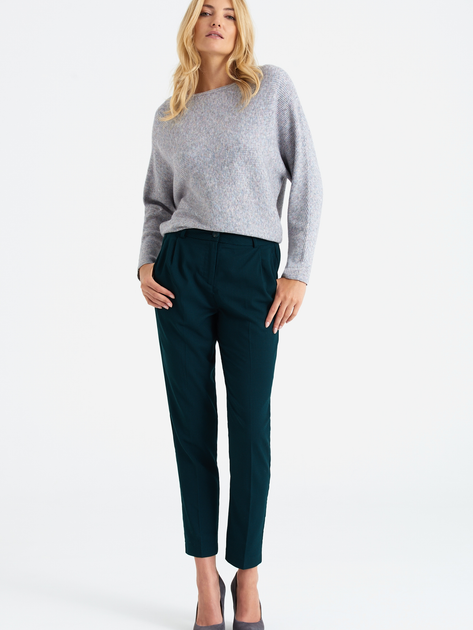 Spodnie regular fit damskie Greenpoint SPO402W22CHE04 34 Niebieskie (5903245339766) - obraz 5
