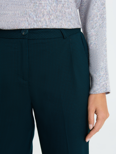 Spodnie regular fit damskie Greenpoint SPO402W22CHE04 40 Niebieskie (5903245339797) - obraz 6