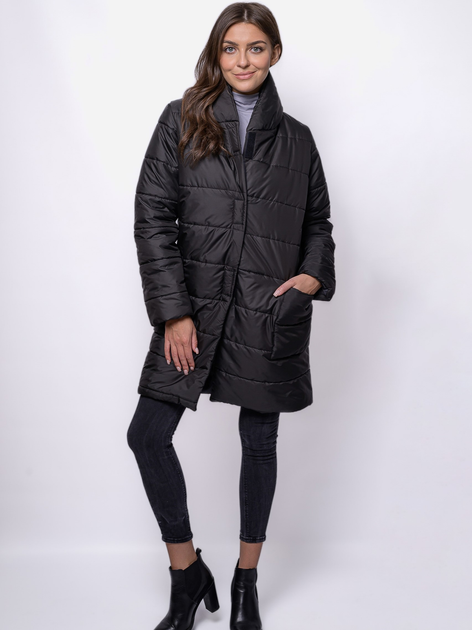 Куртка демісезонна подовжена жіноча MODAGI A26 L/XL Чорна (5904996500887) - зображення 1