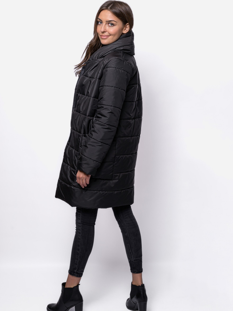 Куртка демісезонна подовжена жіноча MODAGI A26 L/XL Чорна (5904996500887) - зображення 2