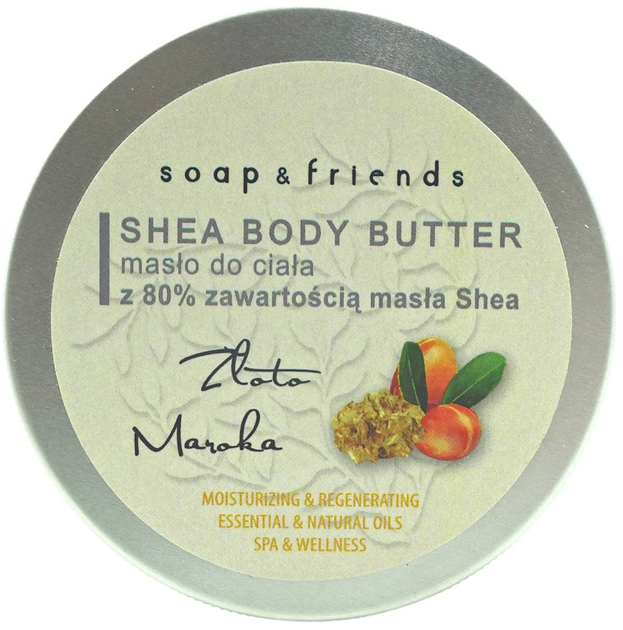 Masło do ciała Soap and Friends Shea Body Butter 80 % złoto maroka 200 ml (5903031203134) - obraz 1
