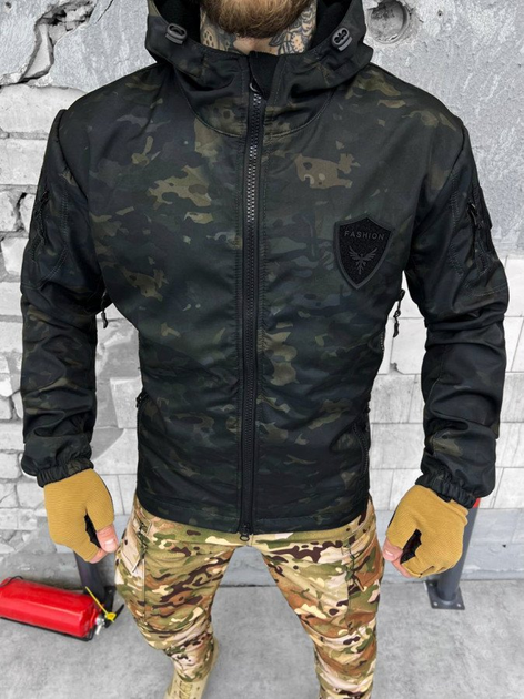 Куртка тактическая чёрный мультикам XXXL - изображение 1