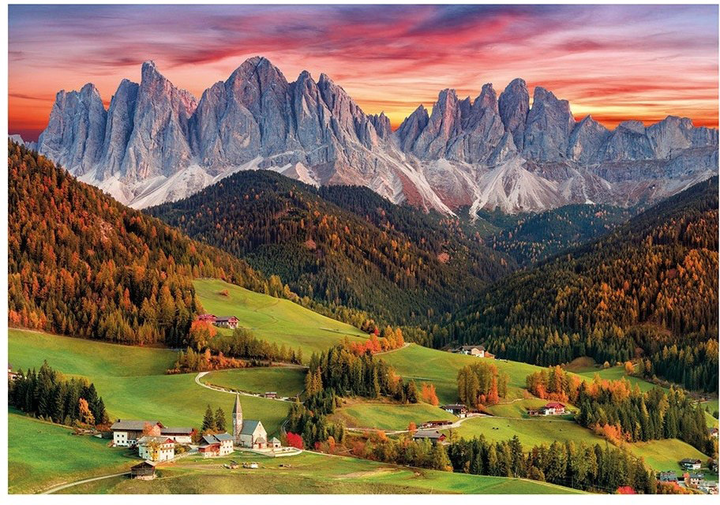 Пазл Clementoni Panorama High Quality Collection Val Di Funes 97.5 x 66.8 см 2000 деталей (8005125325702) - зображення 2