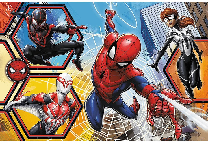 Puzzle do kolorowania Trefl Super Maxi Attack Spider-Man 60 x 40 cm 24 elementy (5900511410068) - obraz 2