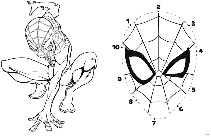 Пазл для розфарбовування Trefl Super Maxi Attack Spider-Man 60 x 40 см 24 деталі (5900511410068) - зображення 3