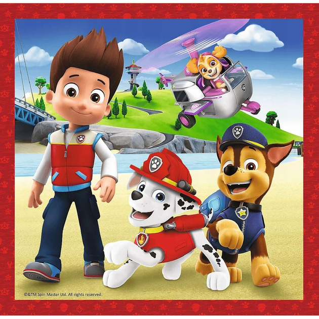 Zestaw puzzli Trefl Let's Have Fun Together Paw Patrol 3 x 106 elementów (5900511348675) - obraz 4