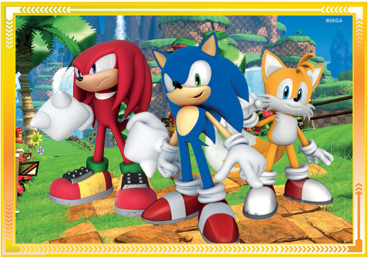 Zestaw puzzli Clementoni Super Kolor Sonic Hedgehog 19 x 14 cm 72 elementy (8005125215225) - obraz 2