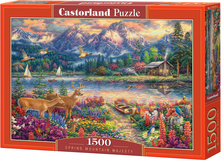 Puzzle Castor Spring Mountain Majesty Castorland 47 x 68 cm 1500 elementów (5904438152131) - obraz 1