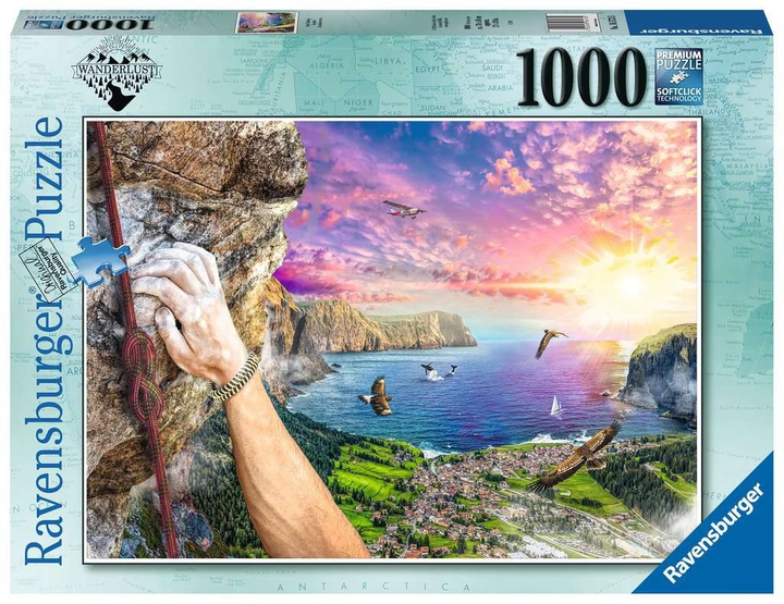 Puzzle Ravensburger Rock Climbing 70 x 50 cm 1000 elementow (4005556165735) - obraz 1
