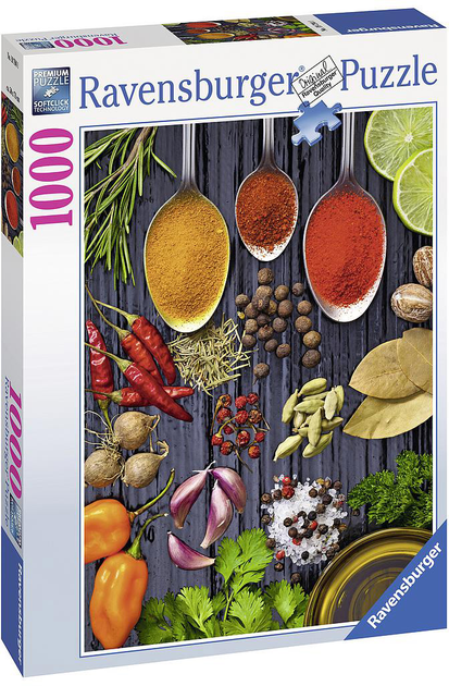 Puzzle Ravensburger Herbs and Spices 50 x 70 cm 1000 elementow (4005556197941) - obraz 1