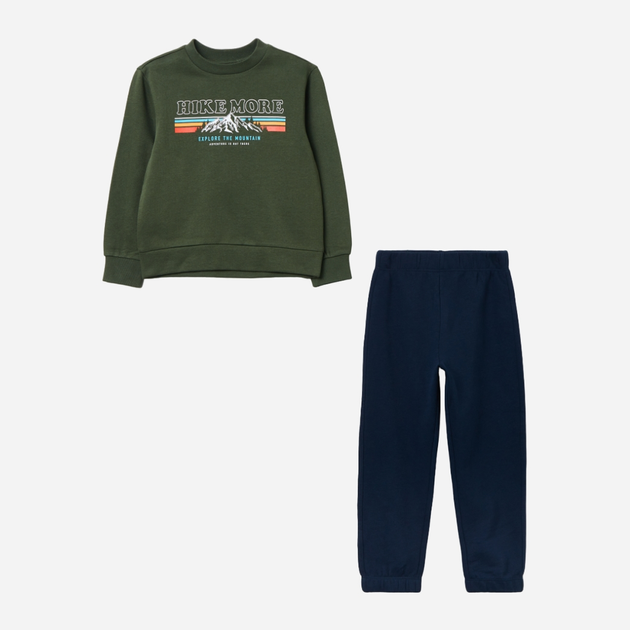 Komplet (bluza + spodnie) dziecięcy OVS 1896474 110 cm Zielony (8052147630888) - obraz 1