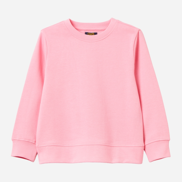 Bluza bez kaptura dziewczęca OVS 1898529 104 cm Różowa (8057274452716) - obraz 1