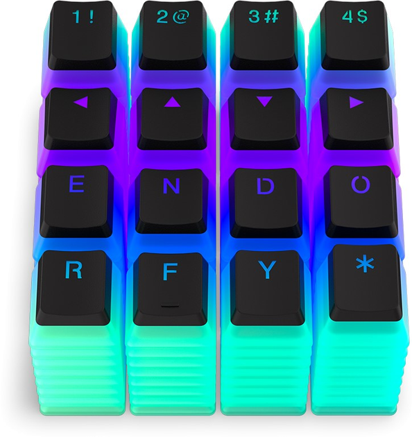 Набір кейкапів Endorfy PBT Pudding (EY0E002) Black - зображення 4