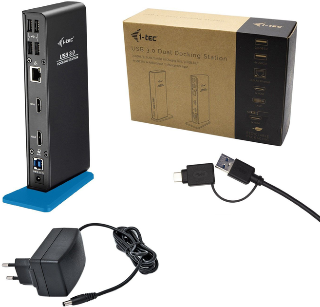 Stacja dokująca i-Tec USB 3.0 Dual HDMI (U3DUALHDMIDOCK) - obraz 4