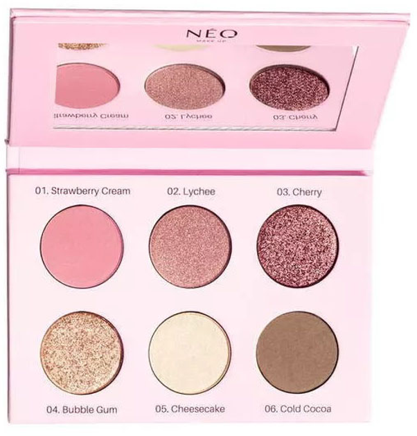 Paleta cieni NEO Make up Eyeshadow Palette prasowane Rose 9 g (5903657829862) - obraz 1