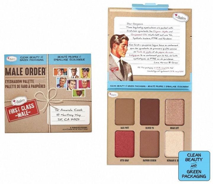 Paleta cieni do powiek TheBalm Male Order First Class Male Eyeshadow Palette 13.2 g (681619818462) - obraz 1