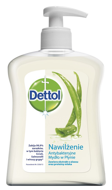 Mydło w płynie antybakteryjne Dettol nawilżenie 250 ml (5900627052985) - obraz 1