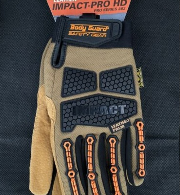 Тактические перчатки Mechanix Wear Body Guard Impact Pro HD Series 362 М - изображение 2