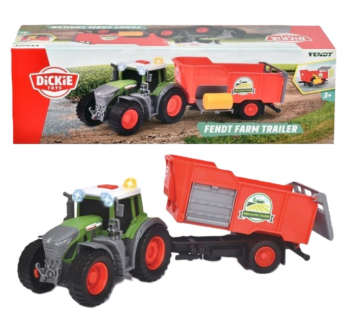 Traktor Dickie Toys Farm Fendt Trailer (4006333082368) - obraz 2