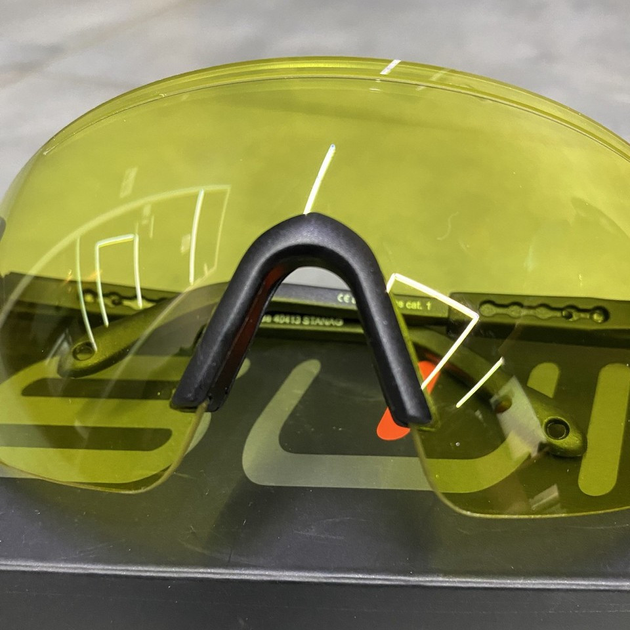 Очки баллистические Swiss Eye Defense Smoke, сертифицированы, дымчатая линза (40411), очки тактические - изображение 2