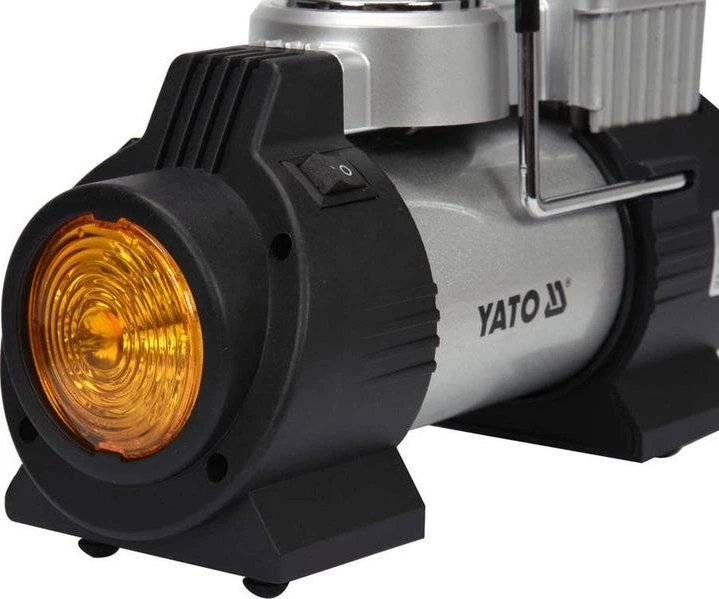 Kompresor samochodowy YATO z lampą led 12 V 180 W (YT-73460) - obraz 2