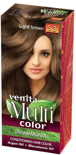 Farba do włosów Venita MultiColor pielęgnacyjna 5.3 Jasny Brąz (5902101514712) - obraz 1