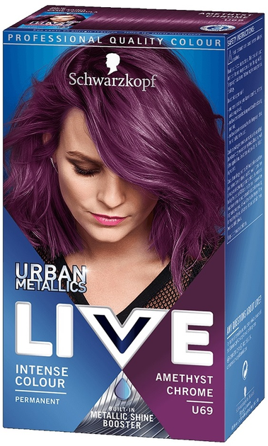Farba do włosów Schwarzkopf Live Urban Metallic U69 Amethyst Chrome (9000101202779) - obraz 1