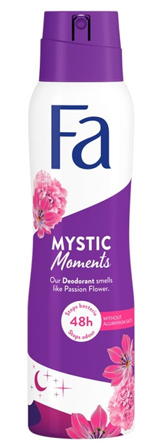 Dezodorant w sprayu Fa Mystic Moments 48h o zapachu passiflory 150 ml (9000100634113) - obraz 1