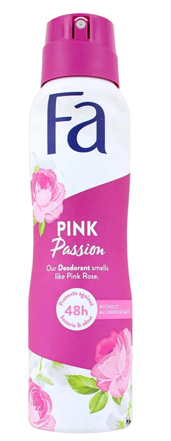 Дезодорант-спрей Fa Pink Passion 48h з ароматом троянди 150 мл (3838824116204) - зображення 1