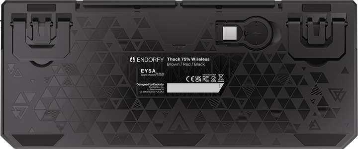 Клавіатура бездротова Endorfy Thock 75% Kailh Box Black Wireless Black (EY5A074) - зображення 13