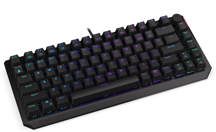 Клавіатура дротова Endorfy Thock 75% Kailh Red USB Black (EY5A076) - зображення 4