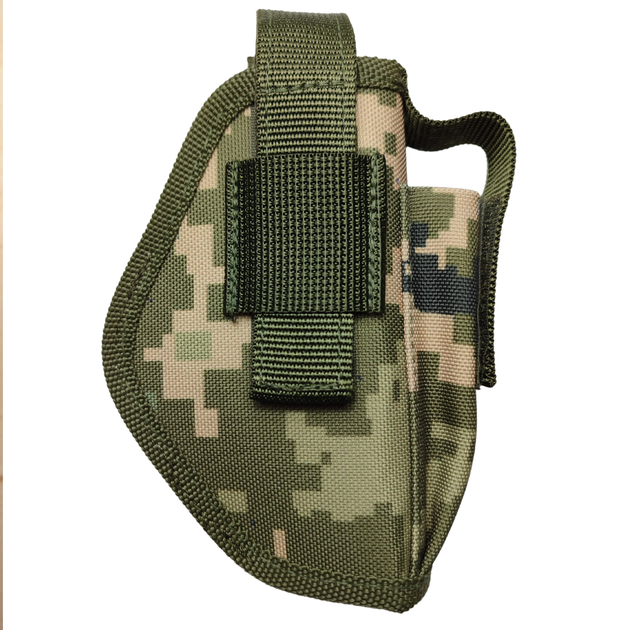 Кобура ВОЛМАС для ПМ с креплением Molle и чехлом подсумком для магазина пиксель - изображение 7