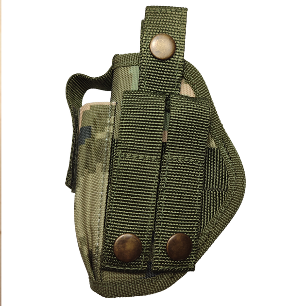 Кобура ВОЛМАС для ПМ с креплением Molle и чехлом подсумком для магазина пиксель - изображение 8