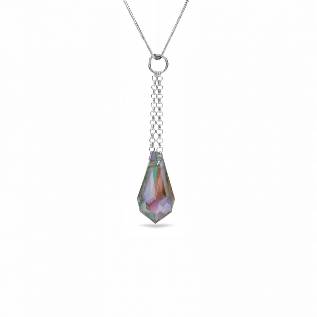 Срібний комплект Spark зі Swarovski Idea NKROLO600015PS - зображення 2