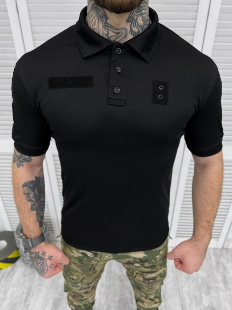 Тактична футболка pol Чорний XS - зображення 2